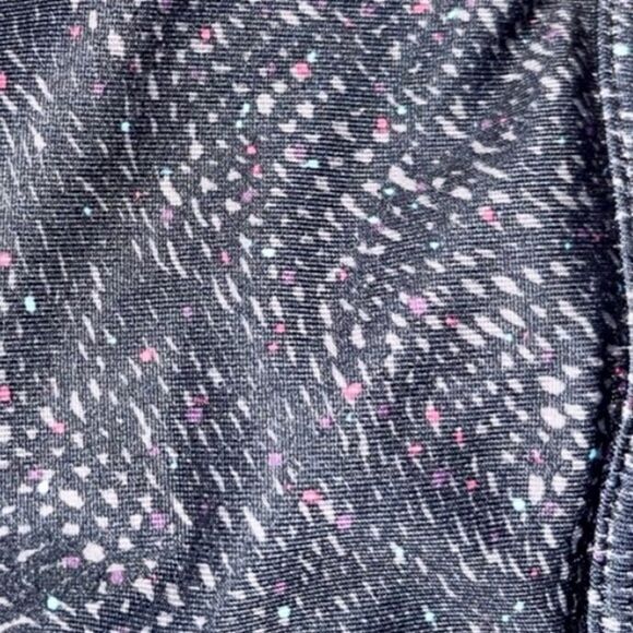 Tek Gear Sports Bra High-Impact Gray Patterned Racerback Keyhole Cutout Size L - Picture 5 of 16